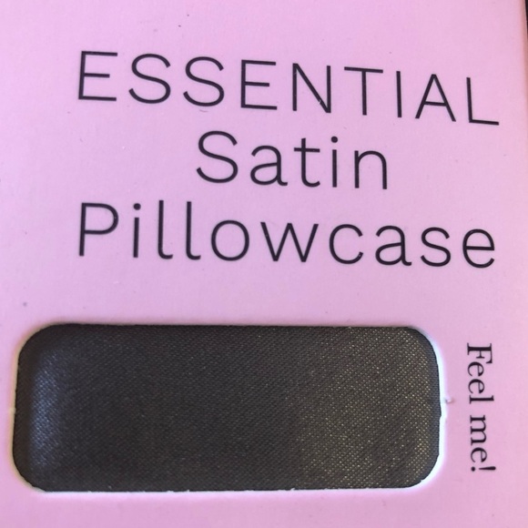 RISE Essential Satin Pillowcase Standard/Queen 20”x30” Charcoal Grey NEW in Box main image 6